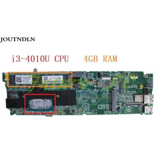 JOUTNDLN FOR Dell XPS 13 9333 Laptop Motherboard 3RR0X 03RR0X CN-03RR0X DAD13CMBAG0 W/ i3-4010U CPU and 4GB RAM Test work