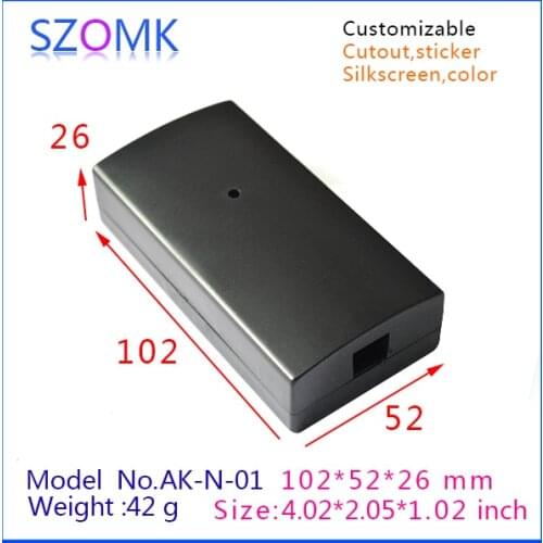 Instrument housing case pcb enclosure (10 pcs) 102*52*26mm enclosure control box, plastic outlet junction box