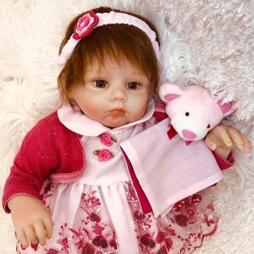 Reborn baby doll for girls 50cm bebe realisitc reborn silicone bebe alive dolls vinyl newborn babies reborn toddler doll toys