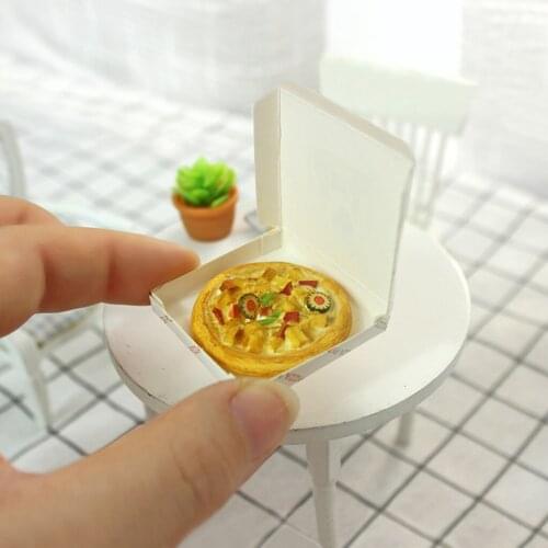 Miniature Food Pizza Handmade Life Scene Kitchen Play Toy 1/12 Doll House