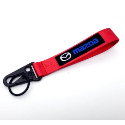 Fashion Style For Mazda Cellphone Lanyard Racing Car Keychain ID Card Neck Strap Embroidered Key Ring 4S Shop Small Gift