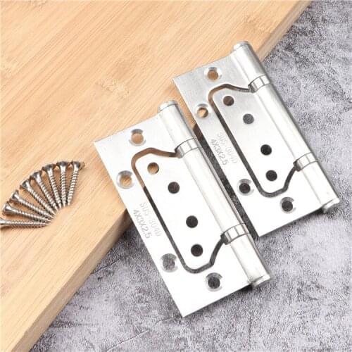 Stainless steel all-in-one hinge 4-inch all-in-one door hinge free slotted hinge silent bearing