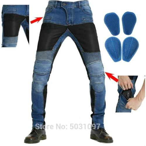 2020 new volero motorcycle riding jeans summer breathable mesh protective locomotive pants motor bikers knight casual trousers