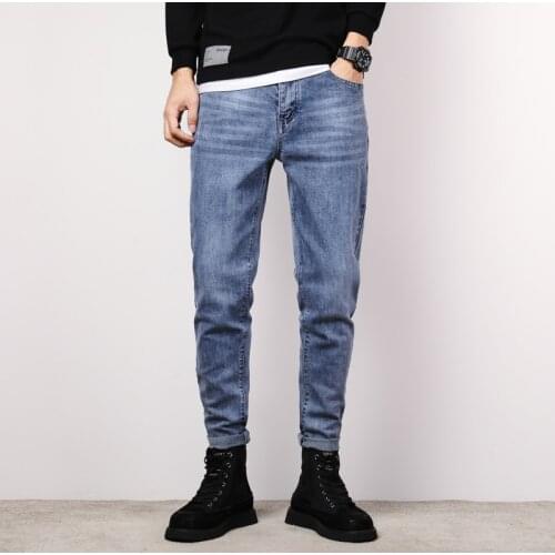 2021 New Baggy Mens Cargo Jeans Fashion Harem Cotton Streetwear Harajuku Jean Pants Joggers Casual Denim Trousers Male 36 38