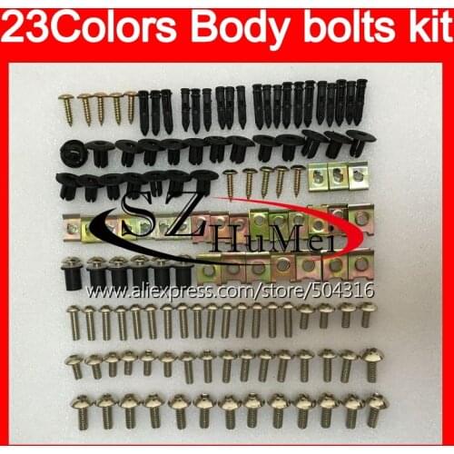 Fairing bolts full screw kit For SUZUKI GSXR1000 03 04 05 06 GSXR 1000 GSX R1000 K3 2003 2004 2005 Windscreen bolt screws Nuts