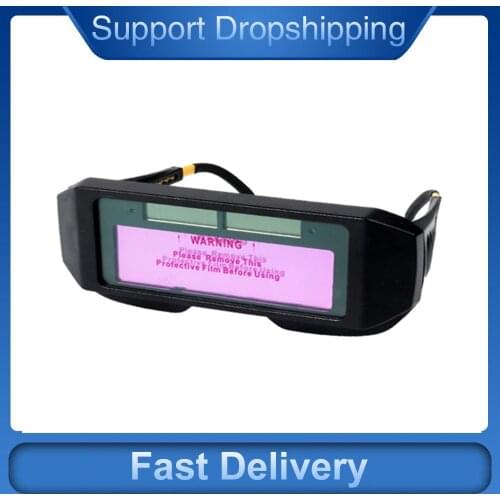 2021 Solar Energy Automatic Dimming Welding Glasses Specialty Welding Goggles Glare Arc Eye Protection Safety Glasses Dropship