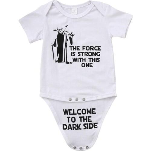 Newborn Toddler Kids Baby Boy Girl Funny Casual Romper Jumpsuit Clothes Outfits 0-18 M