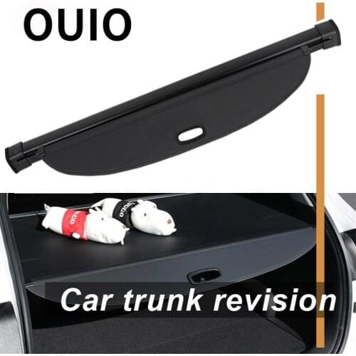 OUIO 1Set Car Rear Trunk Cargo Cover For Toyota Harrier 2015 2016 2017 2018 Styling Black Security Shield Shade Car accessories