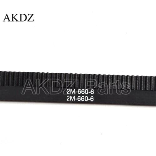 2MGT 2M 2GT Synchronous Timing belt Pitch length 660 width 6mm/9mm Teeth 330 Rubber closed