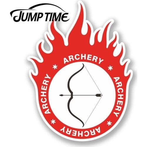 Jump Time for Archery Vinyl Decal Stickers iPad Laptop Fun Gift Bow & Arrow Decal Rear Windshield Waterproof Car Accessories