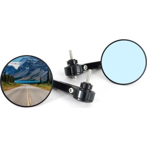 7/8" 22mm Universal Bar End Mirrors Handle Bar Rearview Side Mirror Fit For Triumph DAYTONA 600 650 Tiger 800 Speed Triple 750