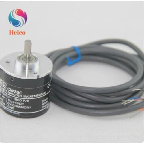 1000P/R Incremental Optical Rotary Encoder ABZ Three-phase 400 Pulses Incremental Optical Rotary Encoder E6B2-CWZ6C