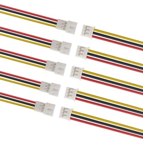 2/5/10Pair Micro JST PH2.0mm 2.0 3 Pin Male Female Cable Wire Connector JST PH 2.0 Plug Jack Terminal Connector 26AWG 20CM