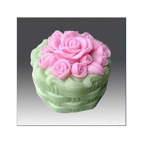 3D Silicone Soap/candle Mold - Rose Cake Mold Flower Silicone Soap Mold Handmade Moulds Silicone Rubber PRZY Eco-friendly