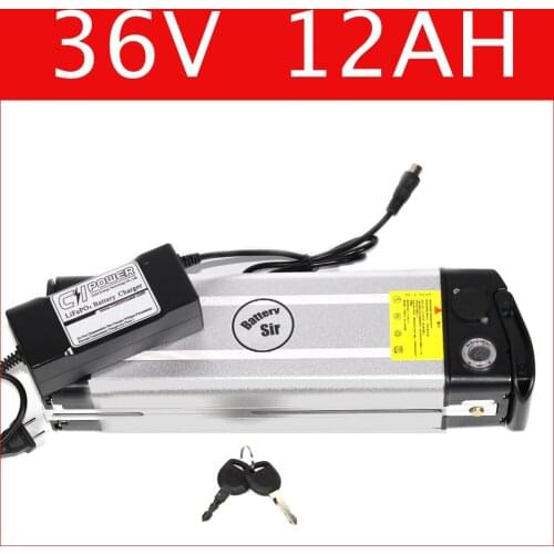 36V 12AH Electric bicycle battery silver fish battery