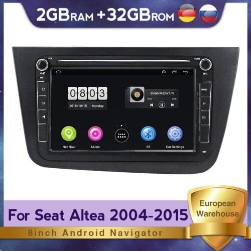 EU Warehouse！Android 9.1 Car Radio Multimedia Player For Seat Altea 2004-2015 GPS Navigation car audio video WIFI RDS BT WIFI