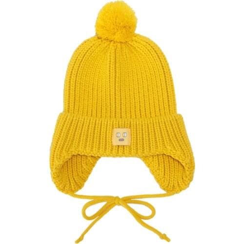 Bebobsons Fashion Women Trapper Hats Winter Warm Bomber Hat Beanies Teenage Girls Elastic Casual Knitted Cap Aviator Caps Black