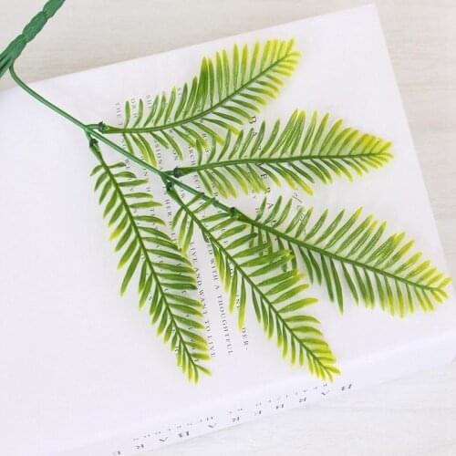 Flower-Accessories Decorative Simulation Green Plant Artificial Plant Branch Lifelike Fake Plant Artificial Fern for Garden