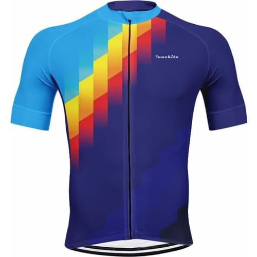 Man New Cycling Jersey Breathable Quick Dry Bicycle Clothing Riding Bike Clothes Male Short Sleeve Sports Cycling Ropa Ciclismo