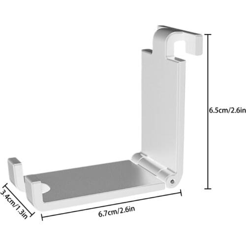 K92F Headphone & Controller Hanger Stand for PS5 - PC Gaming Headsets Universal Holder Bracket No Screws - White