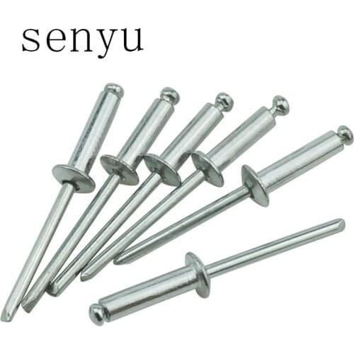 Luhuichang M5 Aluminum Mushroom Screw Pulling Rivets Break Mandrel Blind Nail Pop Rivet self-plugging rivet Furniture