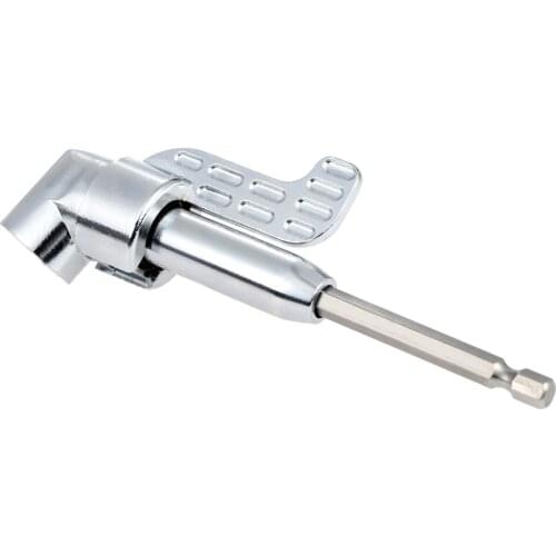 Magnetic Bit Angle Driver Screwdriver Bits Holder W/Keyless Drill Bit Chuck Quick Change Adapter Converter 1/4" Hex Shank Power