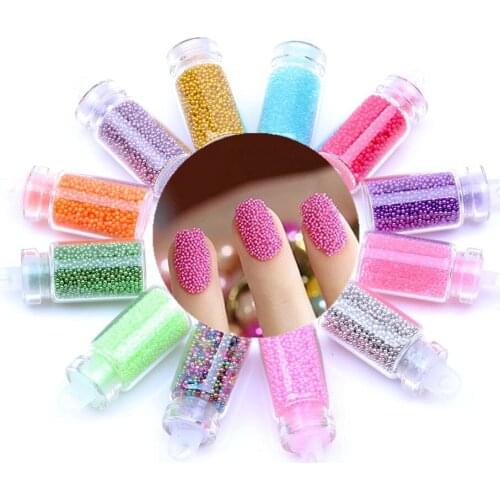 Mini Beads Rhinestones Small Bottle/Set 12 Colors 3D For Garment Nail Art Jewelry Wedding Making Tools