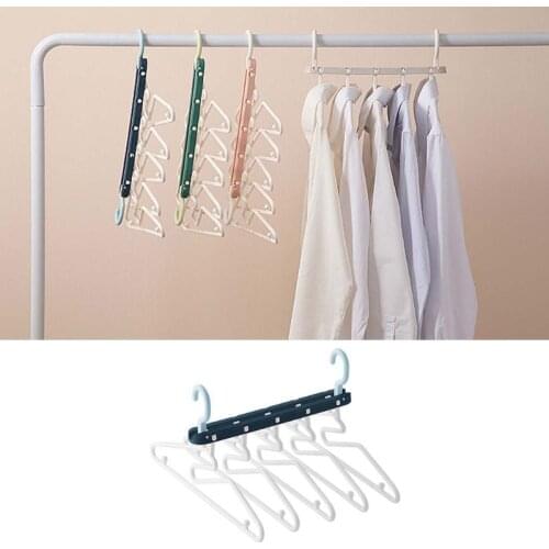 Multifunctional 5 in 1 Folding Hangers Clothes Hat Pants Storage Rack Save Space Wardrobe Organization
