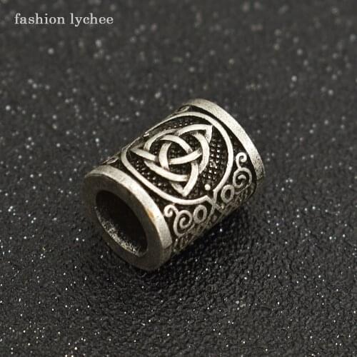 Fashion lychee Vintage Design Beard Beads Tube For Men Dreadlock Clips Fashion Hair Fasten Jewelry Accessories