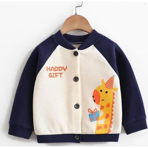 2020 New Fashion Cartoon Childrens Jacket For A Boy Outfits Baby Clothes Girls Cotton Winter Coat For Girls Suit 1-6 Year Old