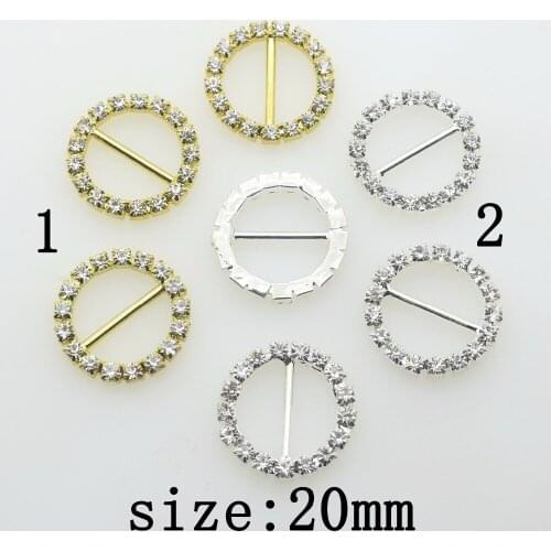 New Hot 10Pcs 20mm Round Shiny Diy jewelry Accessories rhinestones pedestal embellishments caps Wedding decoration For Making