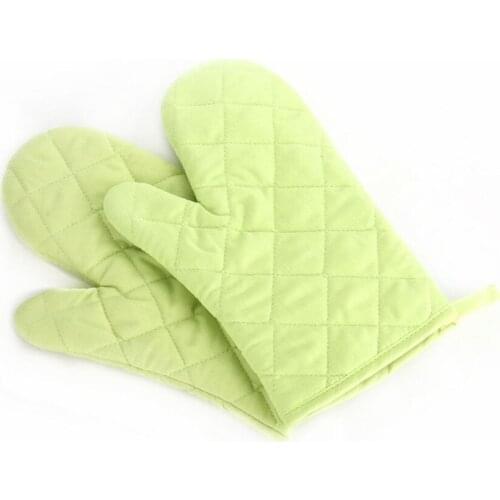 1PC Microwave Oven Gloves Kitchen Baking Grill Insulated Glove Oven Mitts Heat Resistant Non-slip Cooking Oven Sleeve 27*18cm