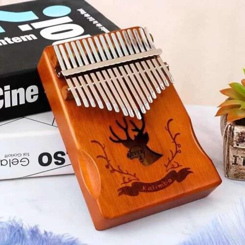 Kalimba Thumb Piano 17 Keys Musical Instruments, Mbira Finger Piano Made By Single Board for Kids Adults Beginners Professional
