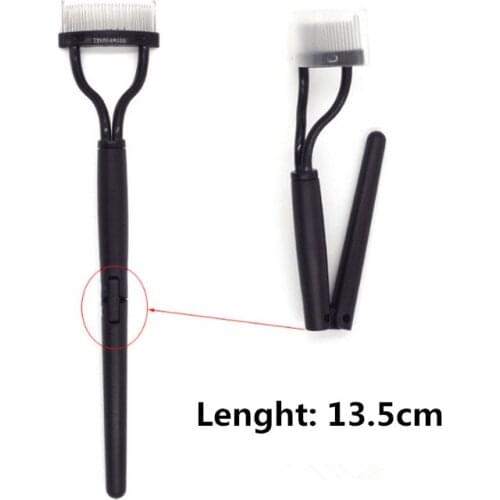 5 Pcs Professional Black Make up Mascara Guide Applicator Eyelash Comb Eyebrow Brush Curler Tool By Free Shipping