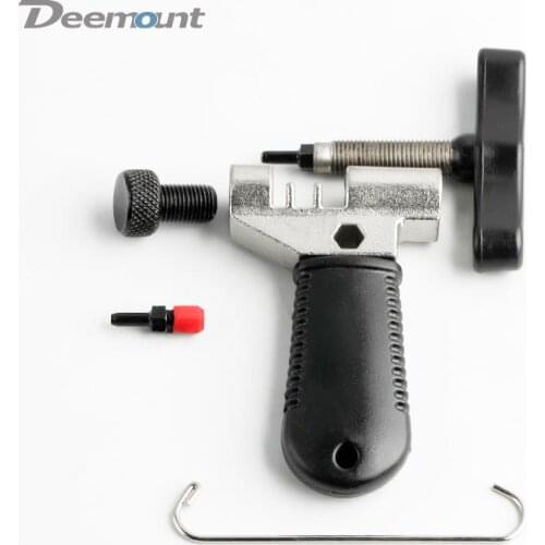 Bicycle Chain Breaker Splitter Cutter Bike Hand Repair Removal Tool Pin Service Tool W/H Link Hook & Spare Breaker Pin