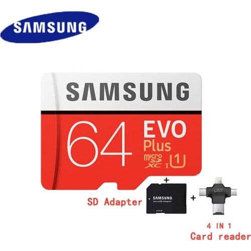 SAMSUNG 100% Original Micro SD card 64 GB u3 Memory Card EVO Plus 64GB Class10 TF Card C10 80MB/S MICROSDXC UHS-1 Free Shipping
