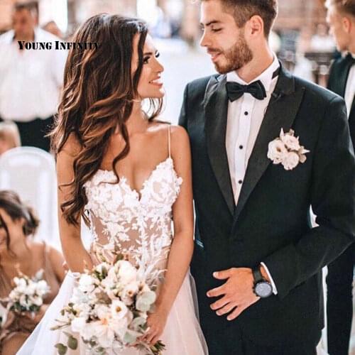 Sexy Mermaid Wedding Dresses 2021 Sleeveless Bridal Gown Backless Sweetheart Chapel Train Applique White Plus Size Bride