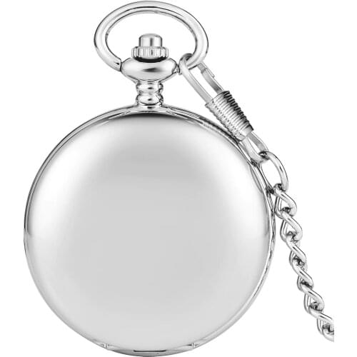 Retro Silver Two Face Bright Pocket Watch Starry Sky Dial 30cm 80cm Pendant Chain Old Clock Gift for Dad Husband Simple Watches