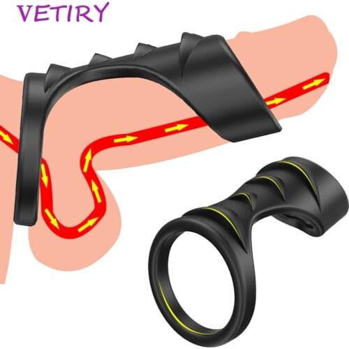 Silicone Penis Ring Vaginal Stimulator Penis Extender Sleeve Cock Ring for Men Sex Toy for for Adults 18 Delayed Ejaculation