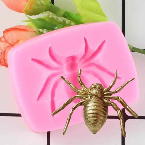 Sugarcraft Spider Silicone Mold Fondant Molds Cake Decorating Tools Cake Border Decoration Tool Chocolate Gumpaste Baking Moulds