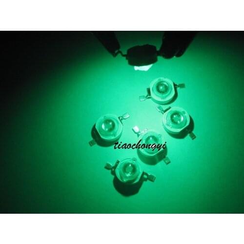 3W 3Watt Green 520-525nm 700mA 3.2-3.6V LED High Power lamp 50pcs