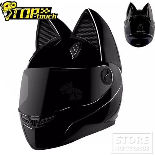 NITRINOS Motorcycle Helmet Women Personality Moto Capacete Black Helmet Full Face Moto Helmet Fashion Motorbike Helmet
