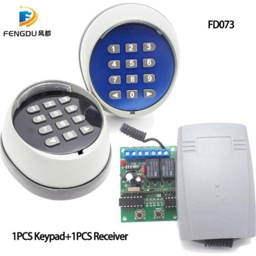 1Pair Automatic door Gate Wireless Keypad Number pad remote Entry Access with Receiver gate opener keypad password kit