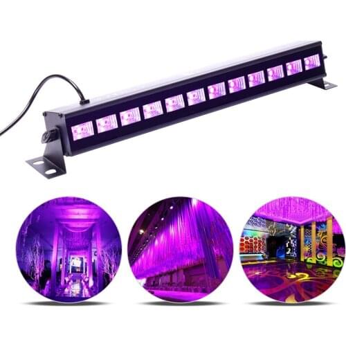 2PCS LED UV Stage Light Bar Wall Washer Lights Sounds control DJ Party Night Light EU/US/AU/UK Plug 90-240V Club Party Light