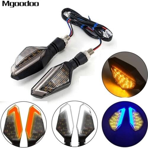 2x Flasher Motorcycle LED Turn Signals Light Lamps Daytime Running Lights Indicators Moto Clignotant Blinkers For Honda Kawasaki