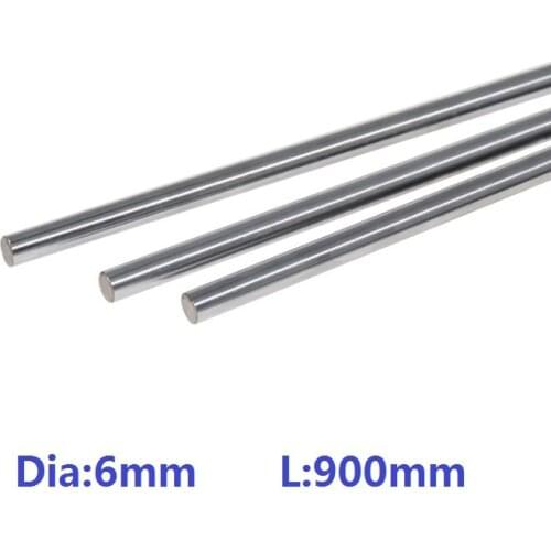30pcs Dia: 6mm linear shaft 900mm long 6x900mm hardened shaft chromed plated linear shaft rod bar CNC router 3D printer parts