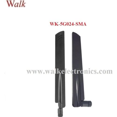 5g antenna sma male 5dBi 600-6000MHz indoor signal booster rubber rotatable antenna