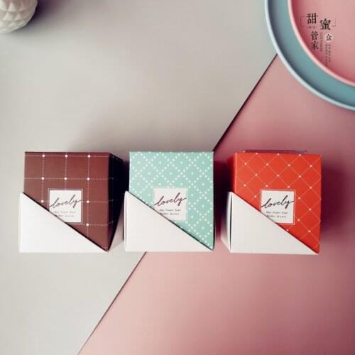 AVEBIEN Wedding Small Mousse Gift Cake Box Mariage Birthday Party Tiramisu Transparent Square Packaging Box Boite Cupcake Carton