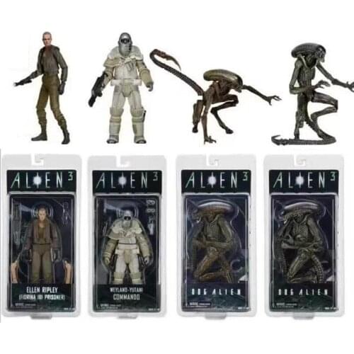 18cm Aliens vs Predator FigureSeries 8 Commando Dog Alien Ellen Ripley Fiorina 161 Prisoner Action Figures Gift