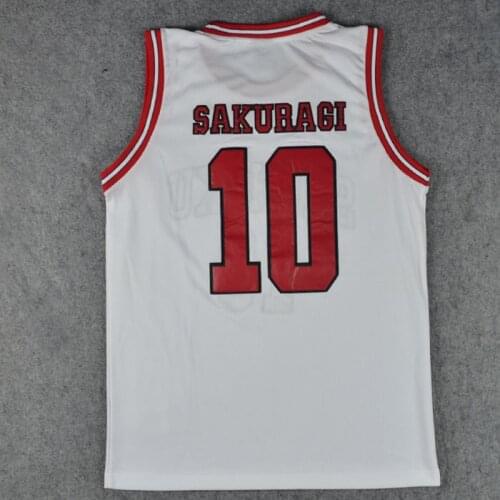 Anime SLAM DUNK Cosplay Costumes School Basketball Team Jersey Shohoku NO1-15 Sakuragi Hanamichi Tops Shirt Sports Wear Uniform